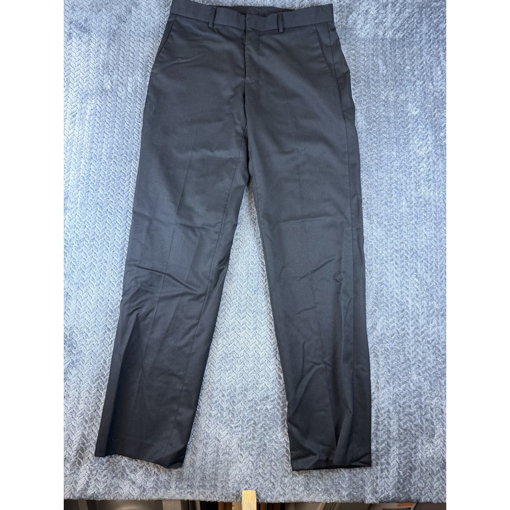 Murano Dress Pants Mens 32x34 Gray Flat Front Mid Rise Career Formal Business